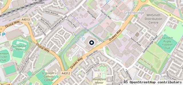 Map showing the location of Sytner Select Swindon
