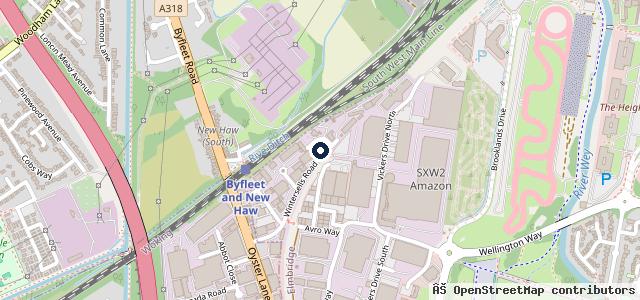 Map showing the location of T W White & Sons - Byfleet