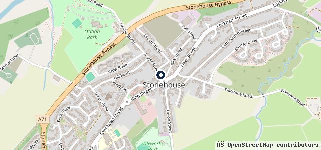 Map showing the location of The Cross Garage