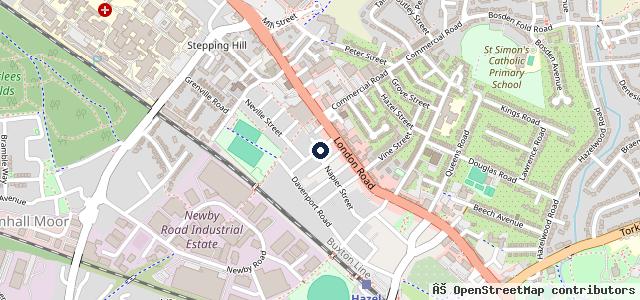 Map showing the location of General Motor Co Ltd