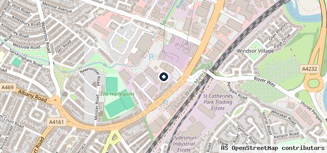 Map showing the location of New Sandon Garage