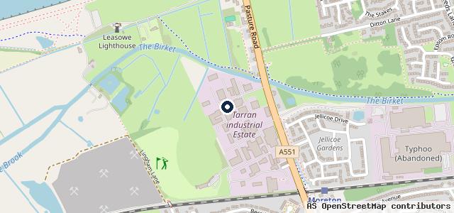 Map showing the location of Toronto Garage
