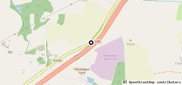 Map showing the location of West Country Cars