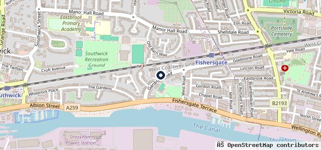 Map showing the location of On The Wheel Superstore