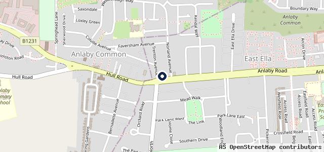 Map showing the location of Nissan Hull