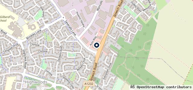 Map showing the location of Underwoods Motoring Tiptree - Ford Service