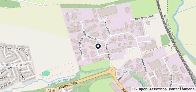 Map showing the location of Mot Station (Vehicle Testing Station)