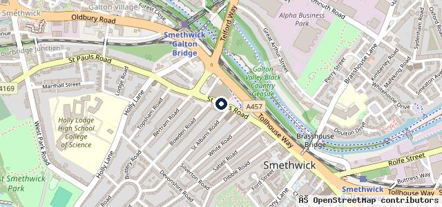 Map showing the location of Warley Motorpoint
