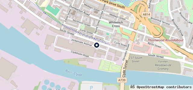 Map showing the location of West End Tyres