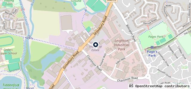 Map showing the location of Woburn Autos Ltd