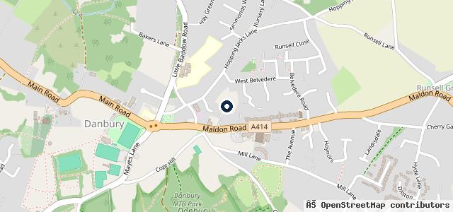 Map showing the location of J & D Hinton