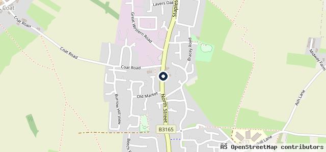 Map showing the location of Yandles Garage Ltd