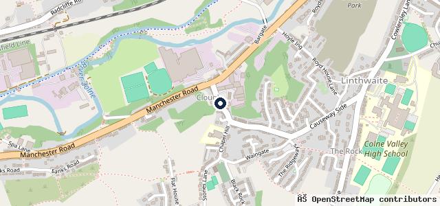 Map showing the location of Reliance Garage Huddersfield Ltd