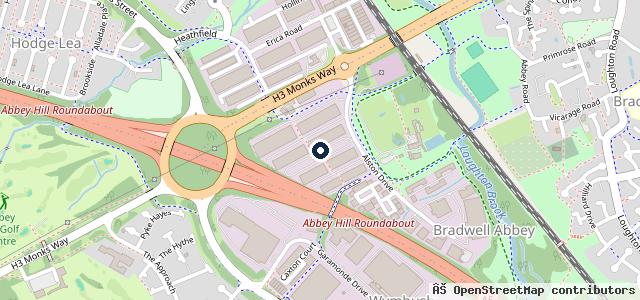 Map showing the location of Lexus Milton Keynes