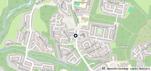 Map showing the location of Home Farm MOT Centre