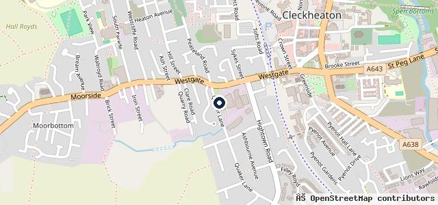 Map showing the location of ATS Euromaster Cleckheaton
