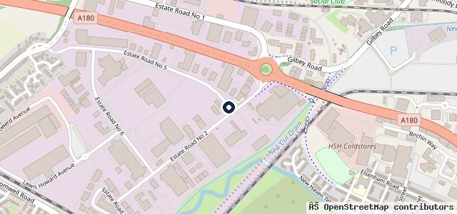 Map showing the location of Bosch Car Service - Great Coates Motors