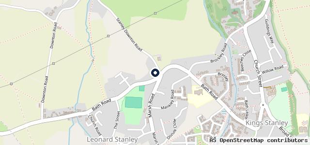 Map showing the location of Marsh Garage Service Centre