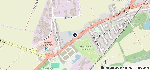 Map showing the location of A Davies Autos
