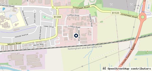 Map showing the location of Allenby Mot Testing Station & Allenby Commercials