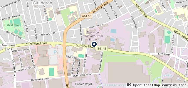 Map showing the location of Ashton Service Centre