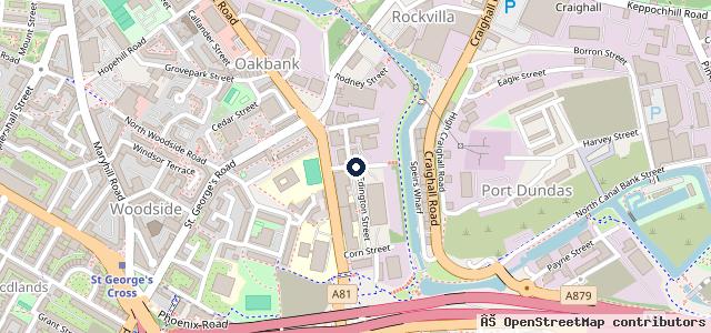 Map showing the location of ATS Euromaster Glasgow Sawmillfield Street