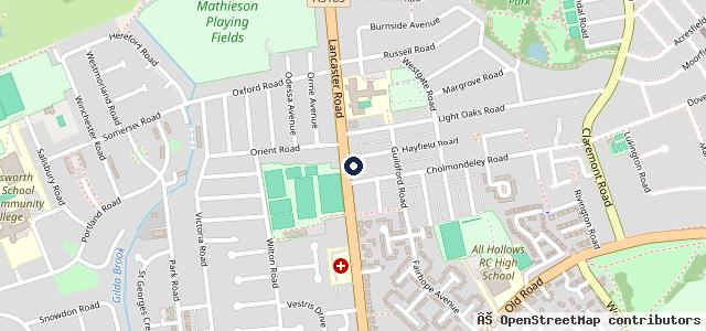 Map showing the location of Light Oaks Garage Ltd