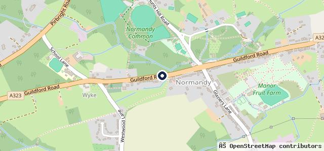 Map showing the location of Normandy Garage