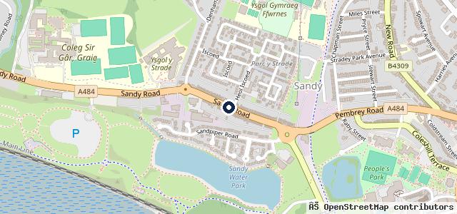 Map showing the location of Vauxhall Cawdor Cars Llanelli