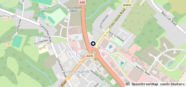 Map showing the location of Cross Tyres & Auto