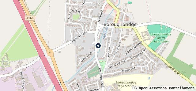 Map showing the location of Charltons of Boroughbridge