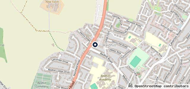 Map showing the location of Redhill Service Centre Ltd