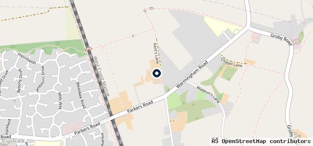 Map showing the location of Cheshire Repair Services