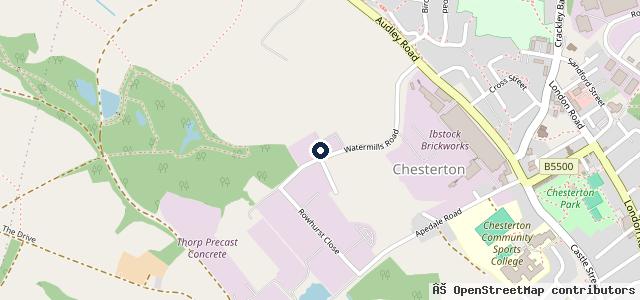 Map showing the location of Chesterton Auto Clinic