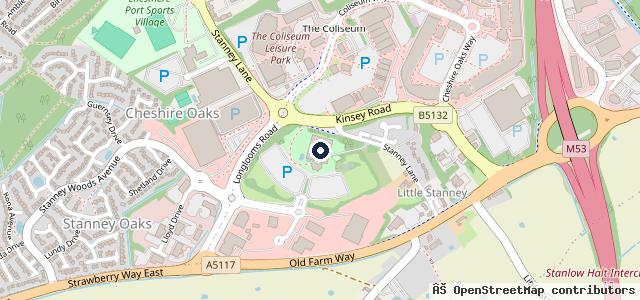 Map showing the location of Porsche Centre Chester | Chester