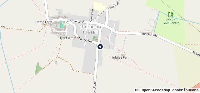 Map showing the location of Thorpe Lane Garages Ltd