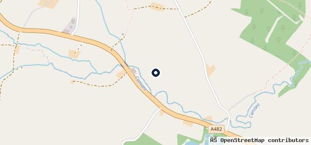 Map showing the location of Derwen Garage Castrol Service