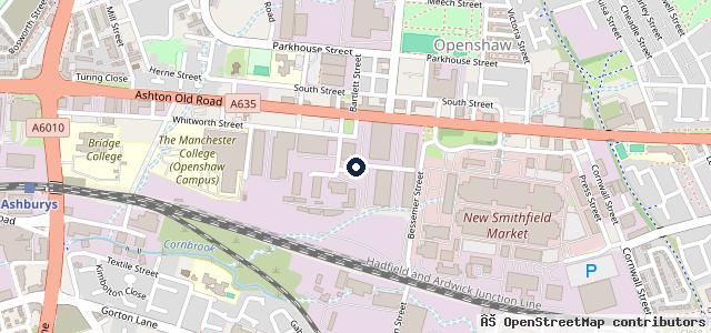 Map showing the location of DT Automotive Ltd (Manchester)