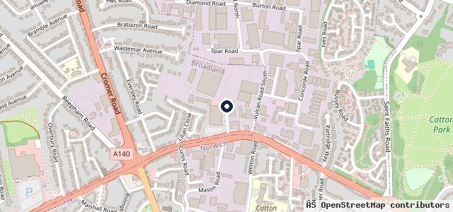 Map showing the location of Duff Morgan SEAT & CUPRA Norwich