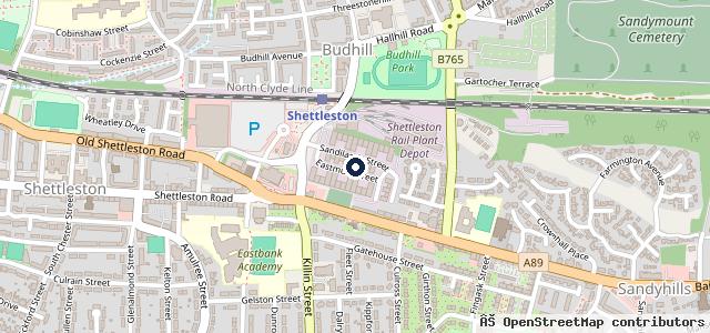 Map showing the location of East End Tyres & MOT STATION