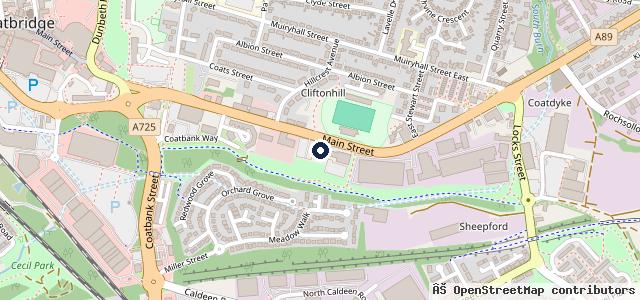 Map showing the location of Ford Transit Centre Coatbridge