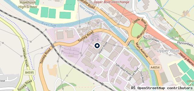 Map showing the location of Hutchings Vauxhall Pontypridd (Service)