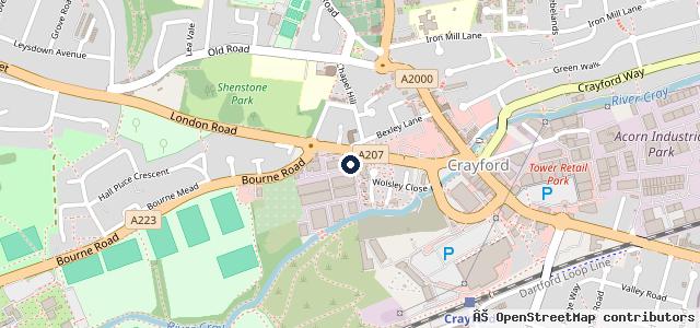 Map showing the location of G&M Autocentre