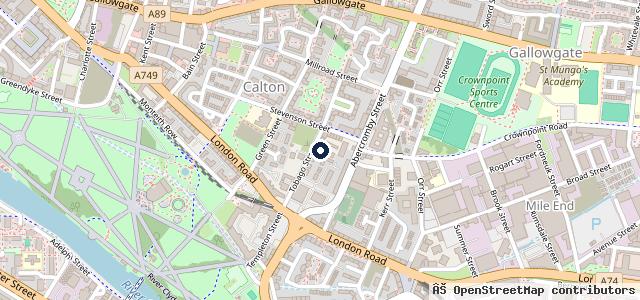 Map showing the location of Galvin Garages