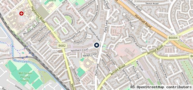 Map showing the location of Basford Garage Limited