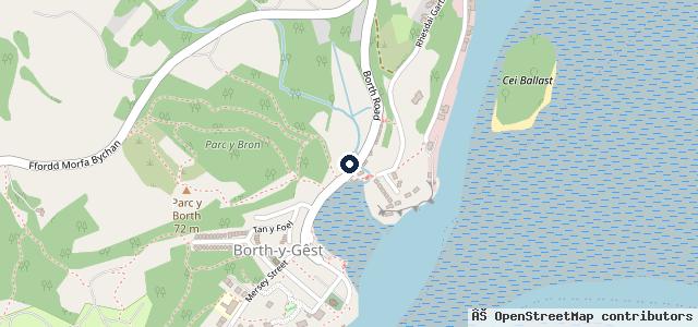 Map showing the location of Glanaber Garage