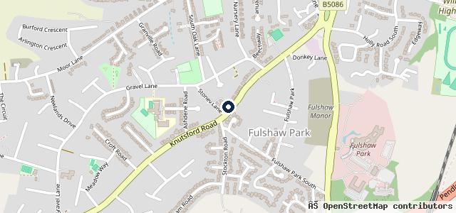 Map showing the location of Wilmslow Tyre & Exhaust Specialists
