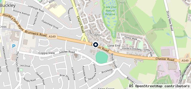 Map showing the location of Buckley Tyres- Team Protyre