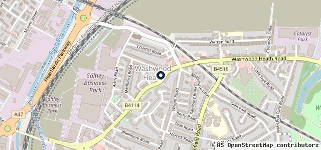 Map showing the location of Grange Garage (Auto Body Repairs and Smart Repairs)