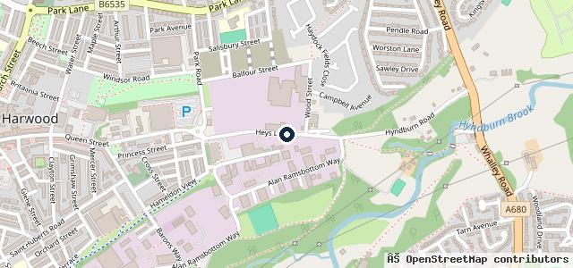 Map showing the location of Great Harwood M O T Centre